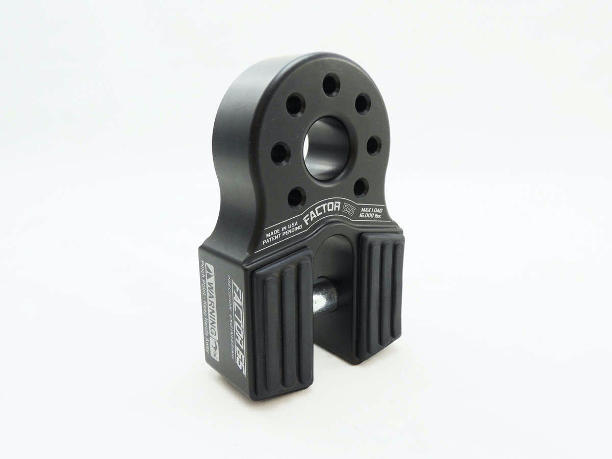 Factor 55 00050-04 Flatlink Winch Shackle Mount - Black