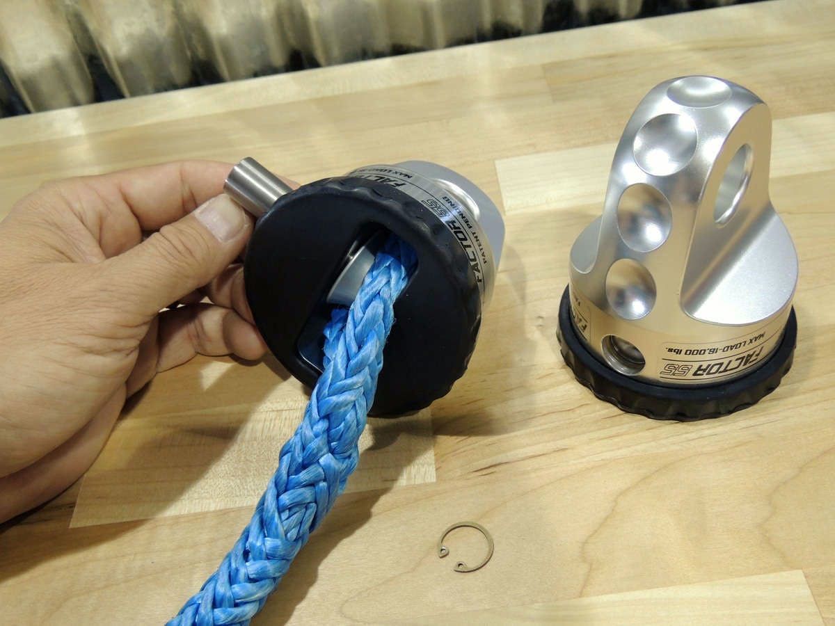 Factor 55 00098 Synthetic Rope Spool, 0.438 Pin Diameter