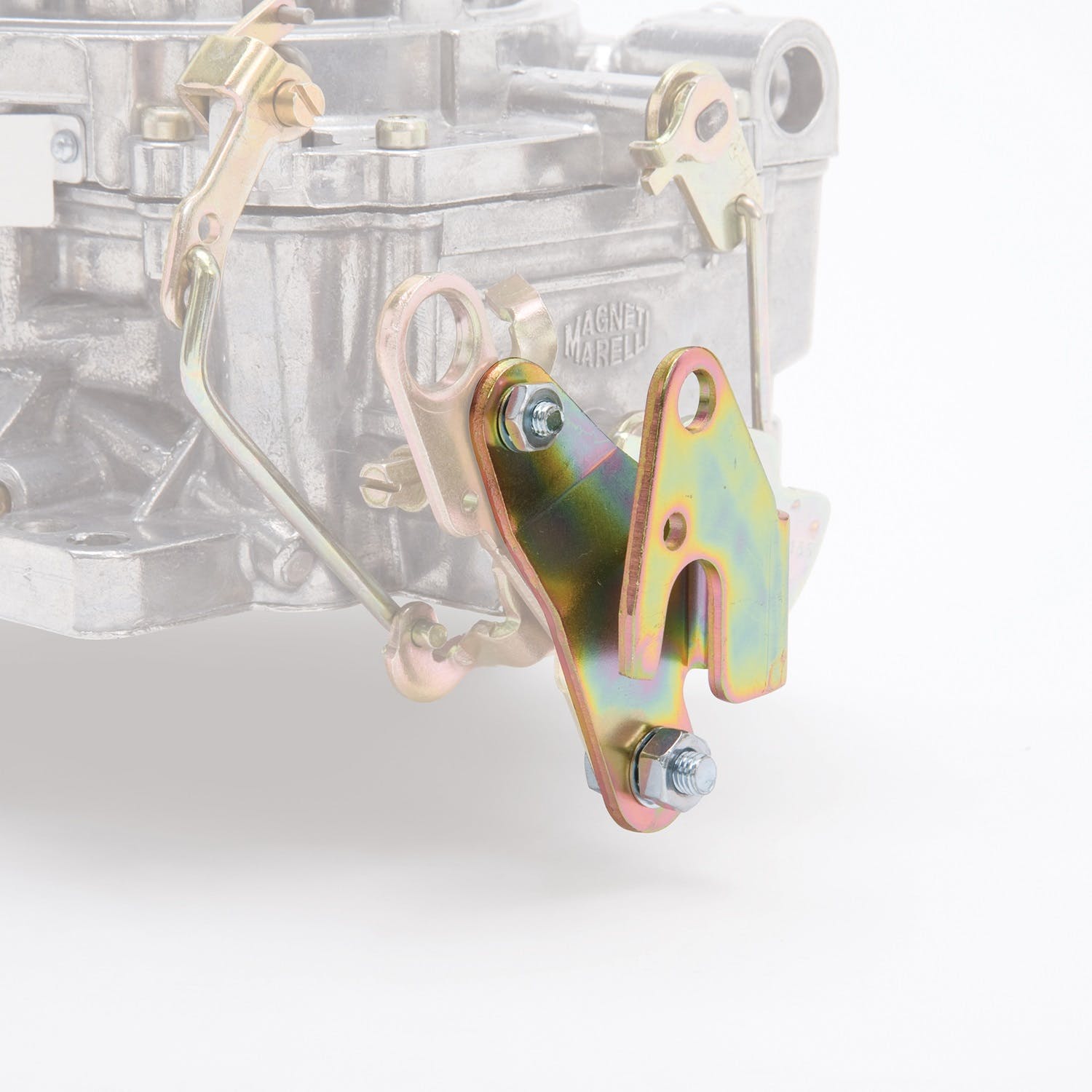 Edelbrock 1481 Chrysler Throttle Lever Adapter in Gold Finish for 1966 and Later