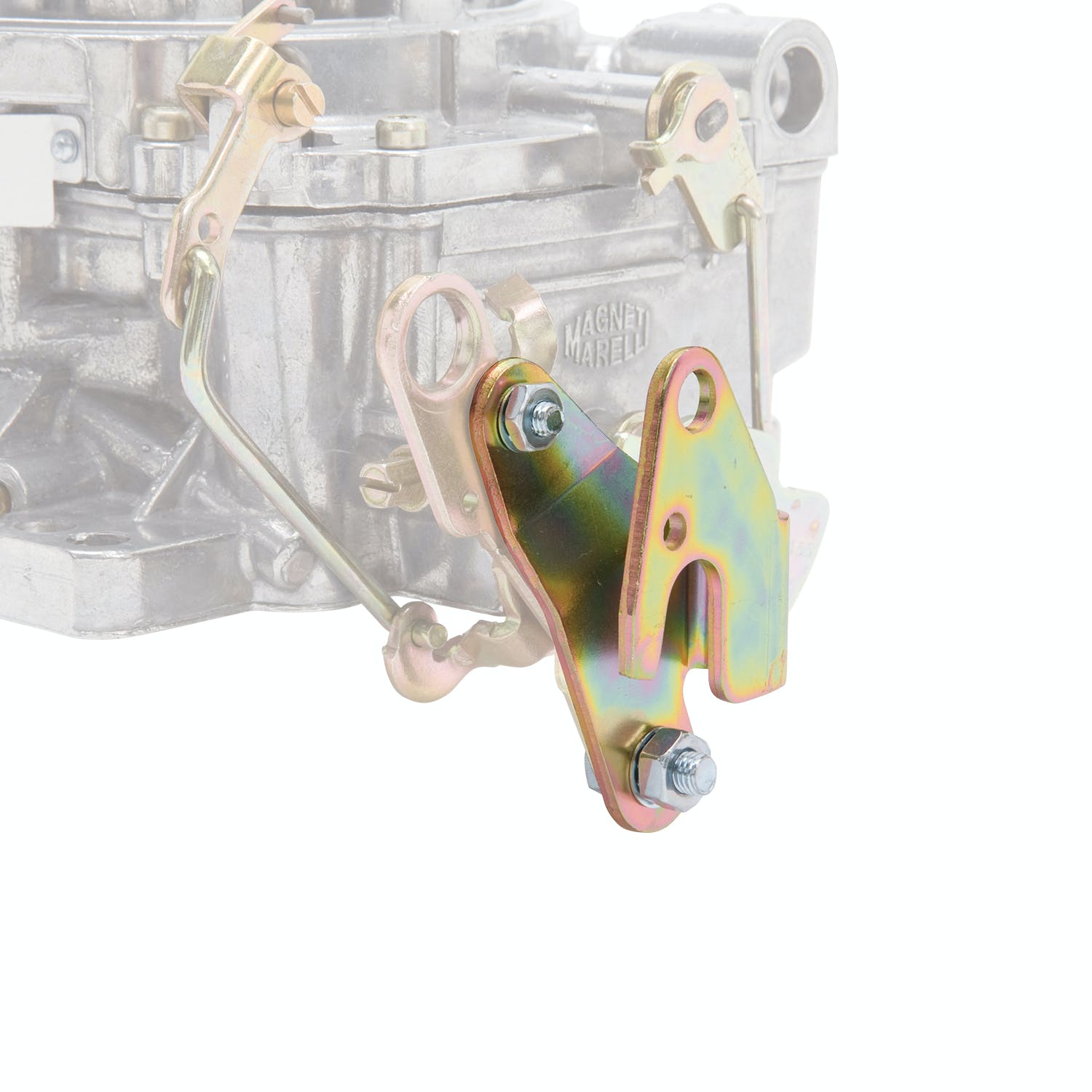 Edelbrock 1481 Chrysler Throttle Lever Adapter in Gold Finish for 1966 and Later