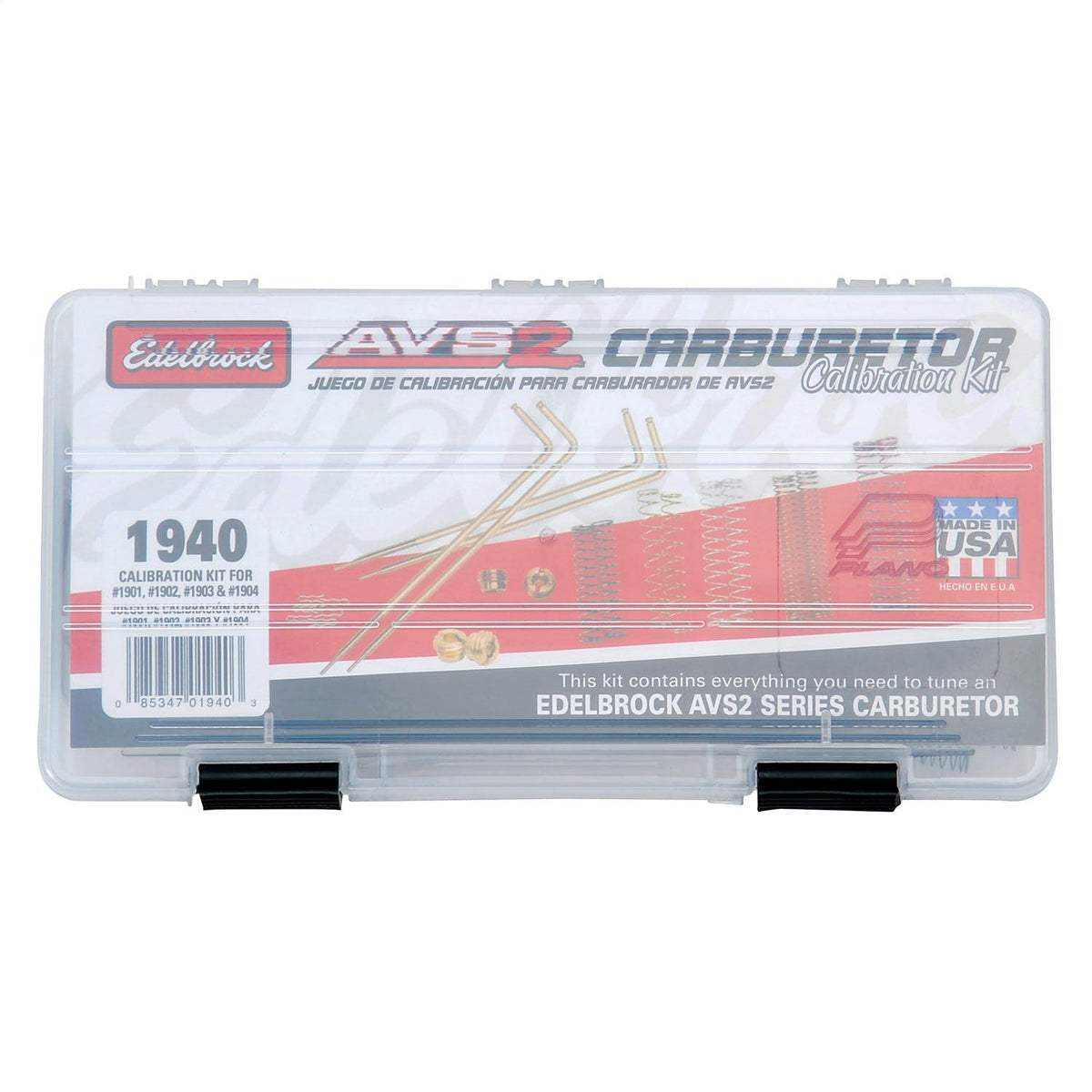 Edelbrock 1940 CALIBRATION KIT, AVS2 500 SERIES 1901, 1902, 1903 and 1904