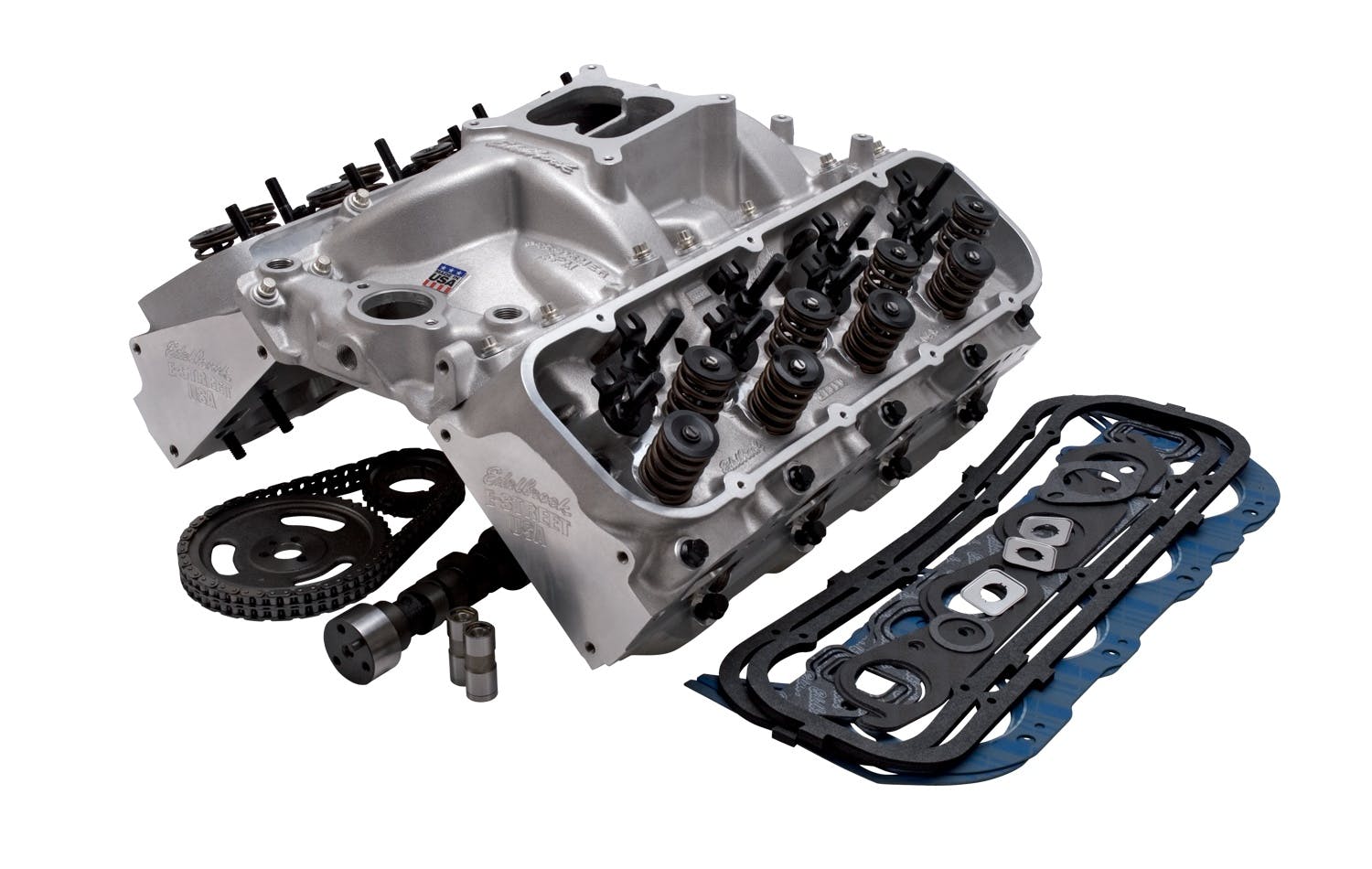 Edelbrock 2024 POWER PKG, TOP END KIT E-STREET and PERFORMER BBC