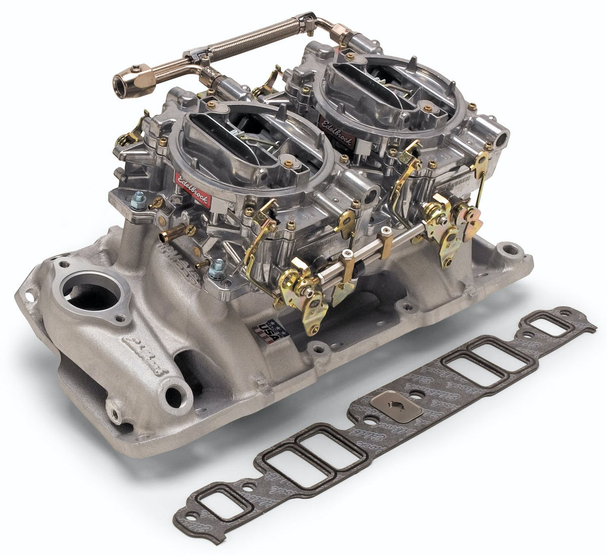 Edelbrock 2069 DUAL QUAD KIT PERF RPM CHEVY 409 W LG PORT