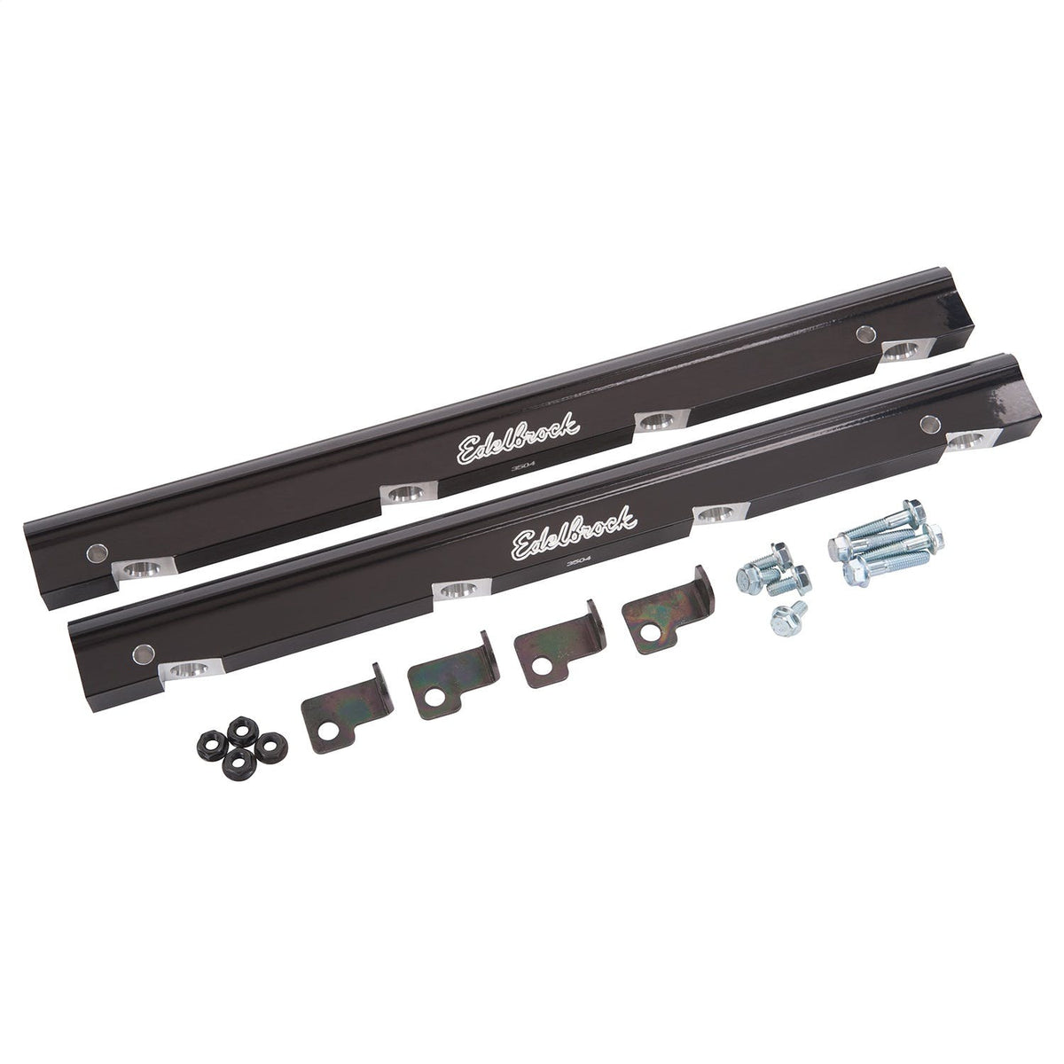 Edelbrock 3504 FUEL RAIL KIT FOR HOLDEN VN #75945 ANODIZED BLACK