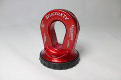 Factor 55 00355-01 Splicer XTV 3/16-1/4 Synthetic Rope Splice-On Shackle Mount - Red