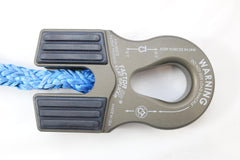 Factor 55 00375-06 Flat Splicer 3/8-1/2 Synthetic Rope Splice-On Shackle Mount - Gray