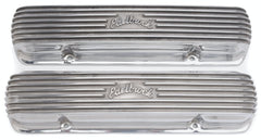 Edelbrock 4130 POLISHED PONTIAC CLASSIC ALUMINUM VALVE COVER