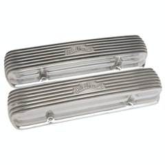 Edelbrock 4130 POLISHED PONTIAC CLASSIC ALUMINUM VALVE COVER