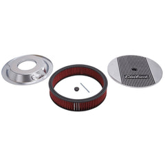 Edelbrock 4268 Elite 2 Series Polished 14 Round Air Cleaner - 3 Pro-Flo Element
