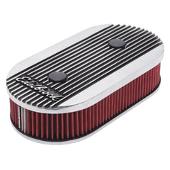 Edelbrock 4272 Elite 2 Series Polished Oval Air Cleaner for Edelbrock Dual-Quads