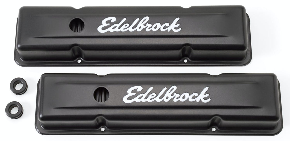 Edelbrock 4443 Signature Series Valve Covers for Chevrolet 262-400 59-86