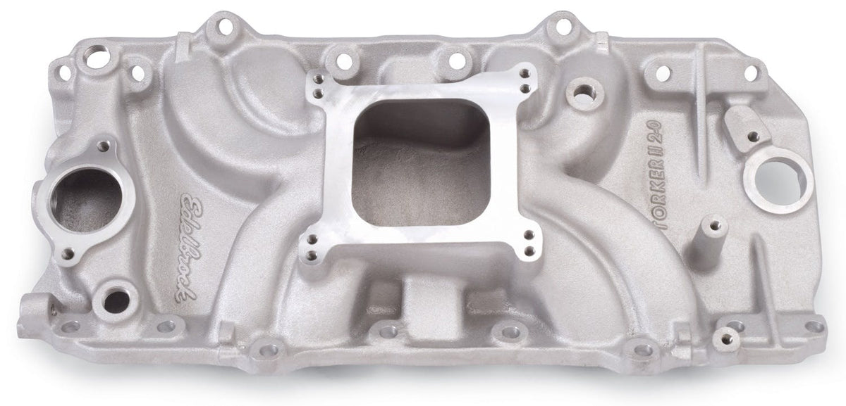 Edelbrock 5061 Torker II 2-O Intake Manifold BBC