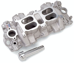 Edelbrock 5409 INTAKE MANIFOLD DUAL QUAD PERF RPM BBC 409 W LARGE PORT AS CAST