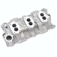 Edelbrock 5419 C-357-B Triple-Deuce Intake Manifold for 4-Bolt Carbs