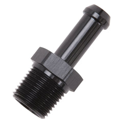 Edelbrock 8117 HOSE END STRAIGHT 3/8 NPT TO 3/8 BARB BLACK ANODIZED