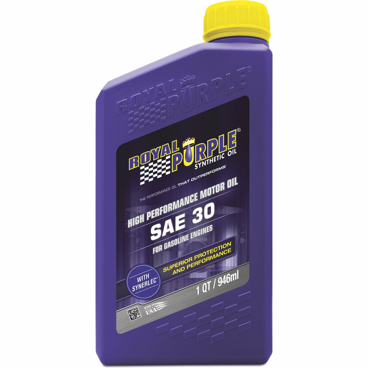 Royal Purple 01030 SAE 30 Mono Grade Engine Oil Qt. Bottle