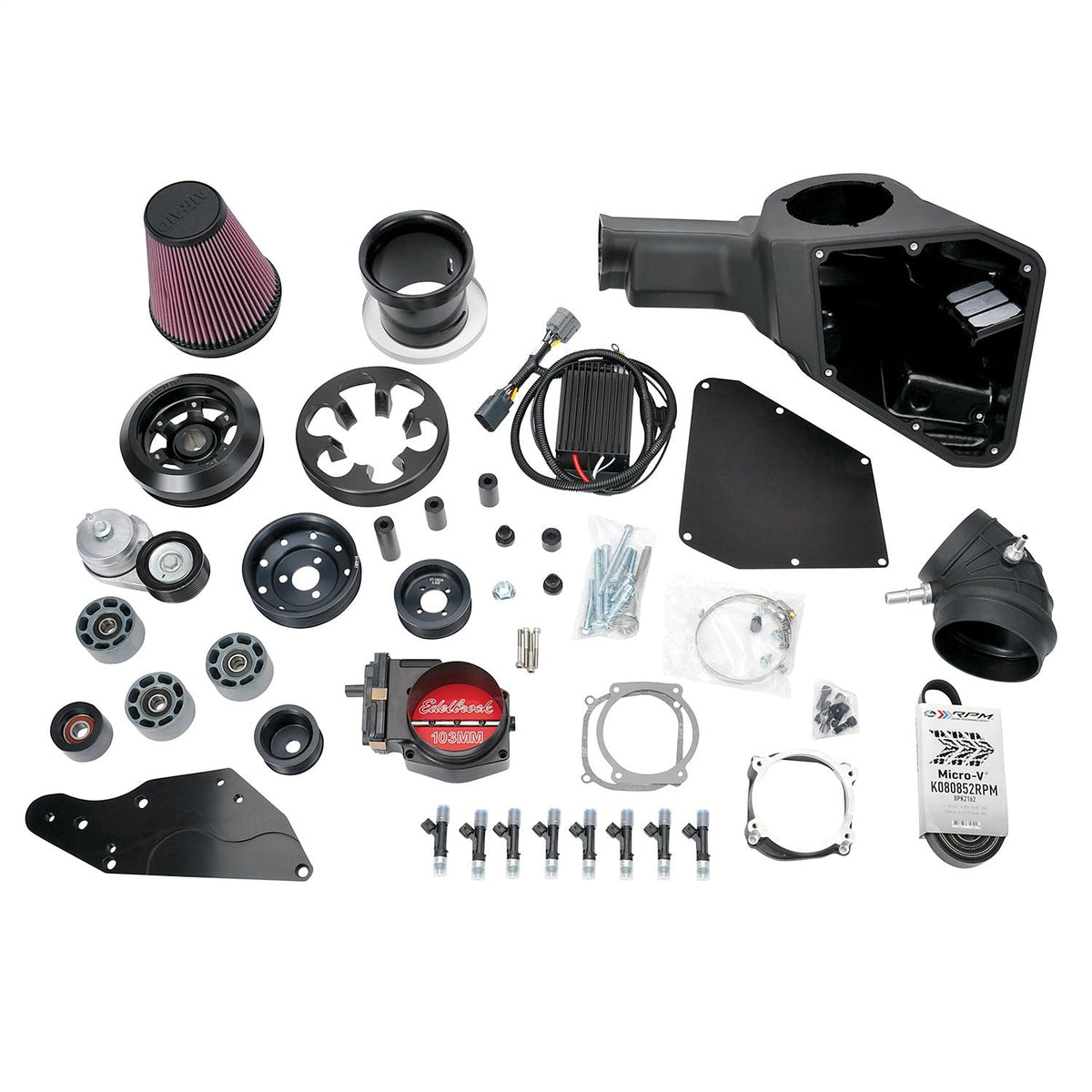 Edelbrock 15883 SC 2018-19 FORD MUSTANG R2650 STAGE 1 TO STAGE 2 UPGRADE KIT V8 ENGINES