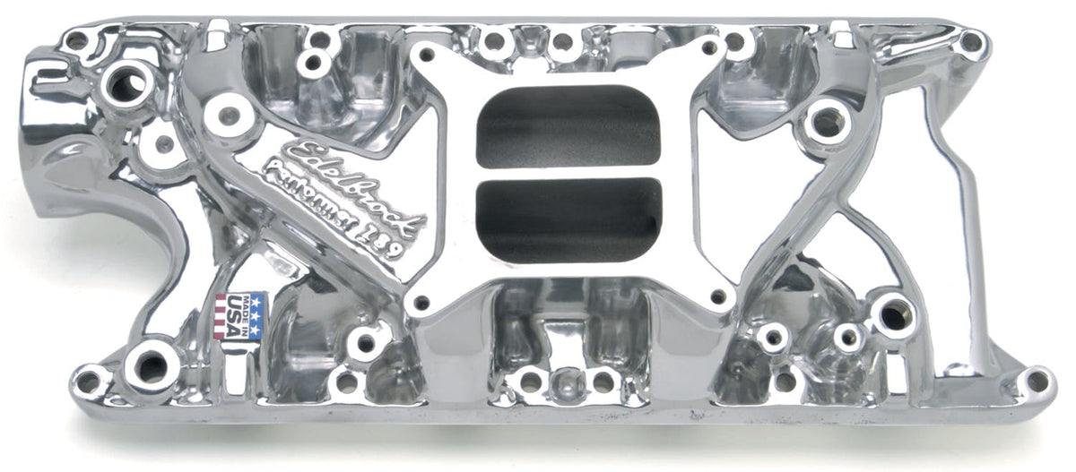 Edelbrock 21211 MANIFOLD, 1962-00 FORD 289-302, NON-EGR, PERFORMER, POLISHED