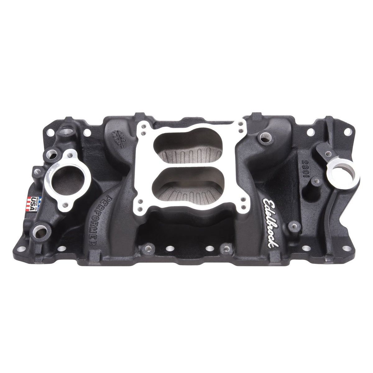 Edelbrock 26013 SB CHEVY PERFORMER AIR GAP MANIFOLD BLACK