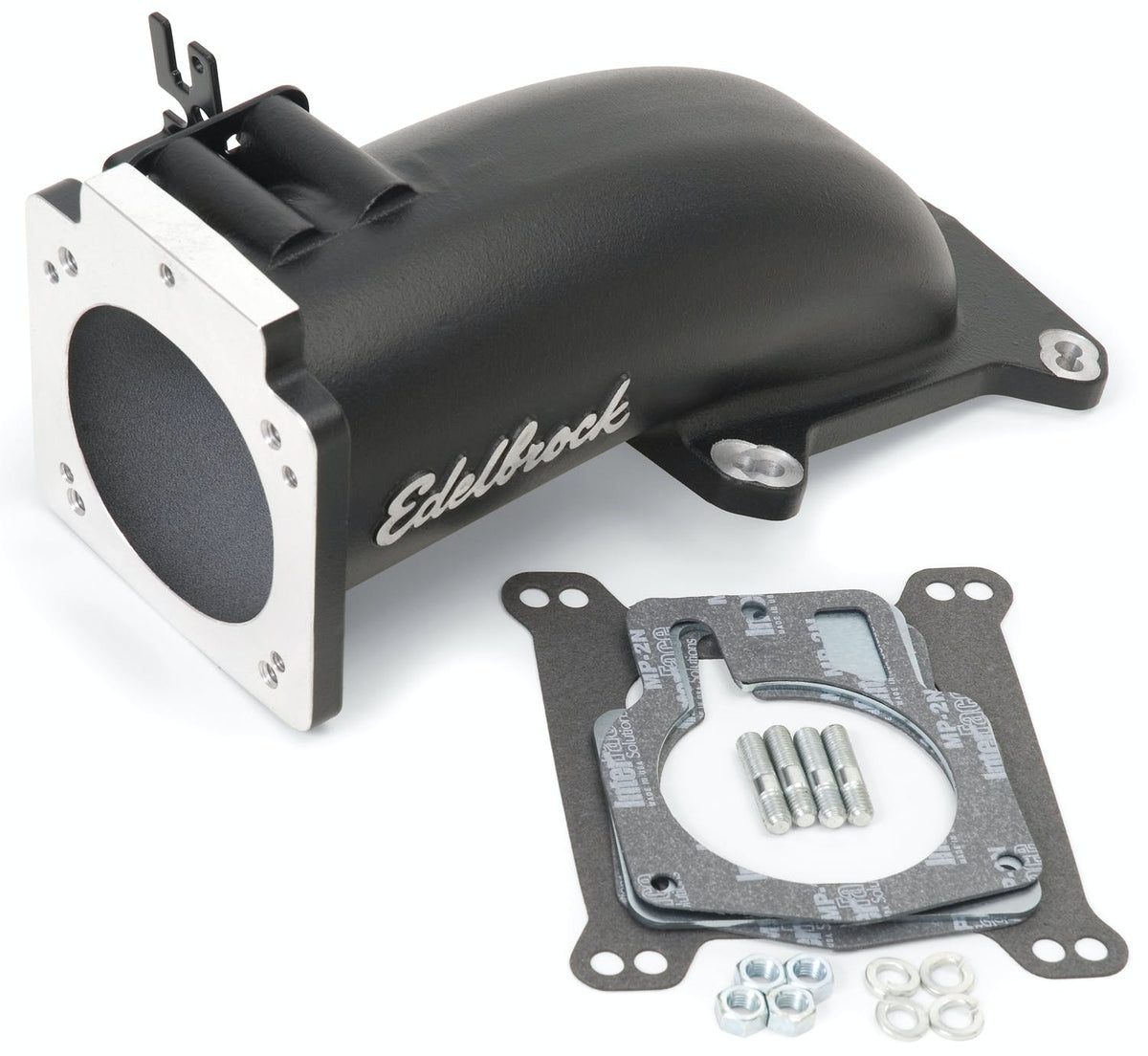 Edelbrock 38473 EFI INTAKE ELBOW ULTRA LOW PROFILE UNIVERSAL 90MM TB TO 4150 FLANGE