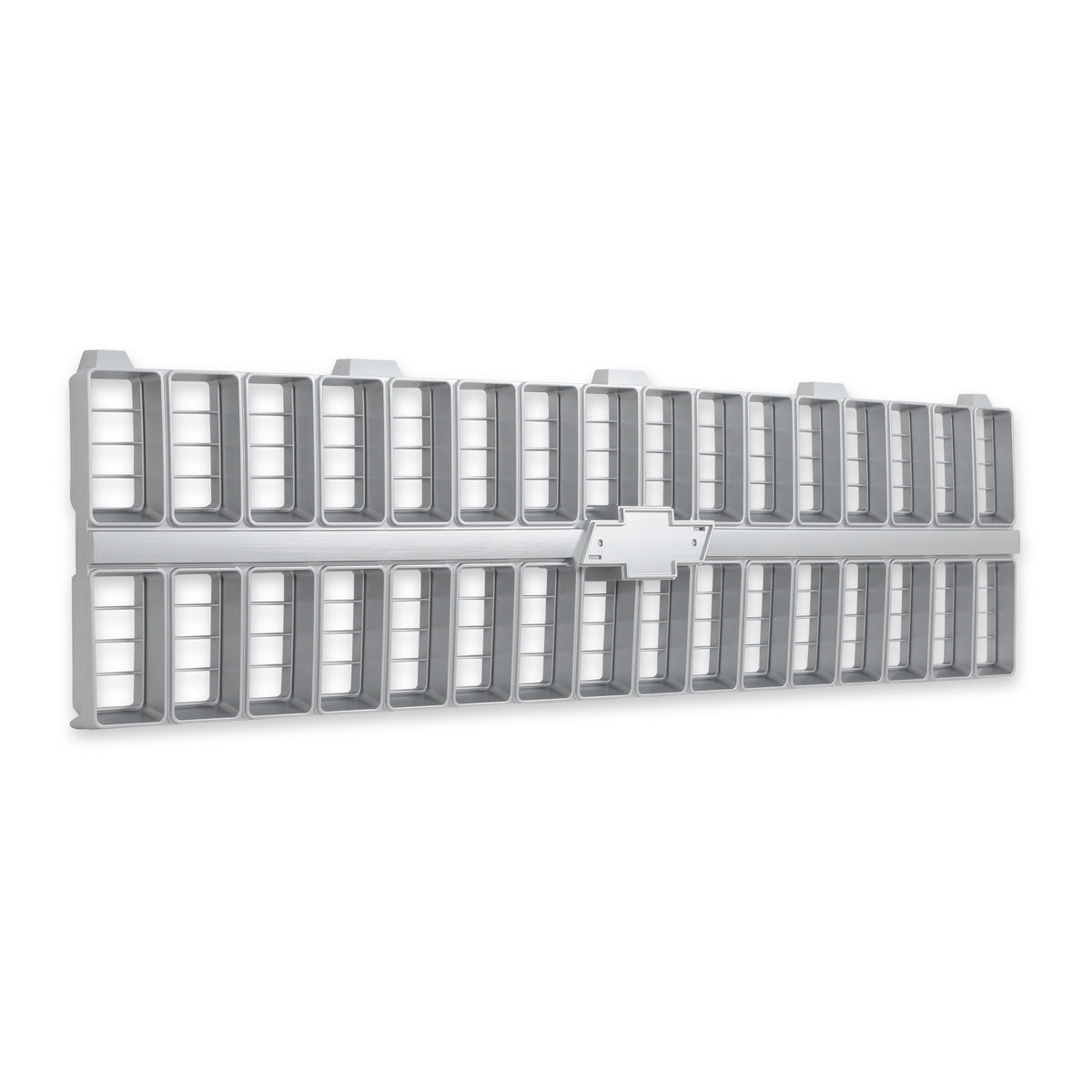 BROTHERS C/K Chevy Grille - w/ Bowtie Mounts - Silver pn 04-175