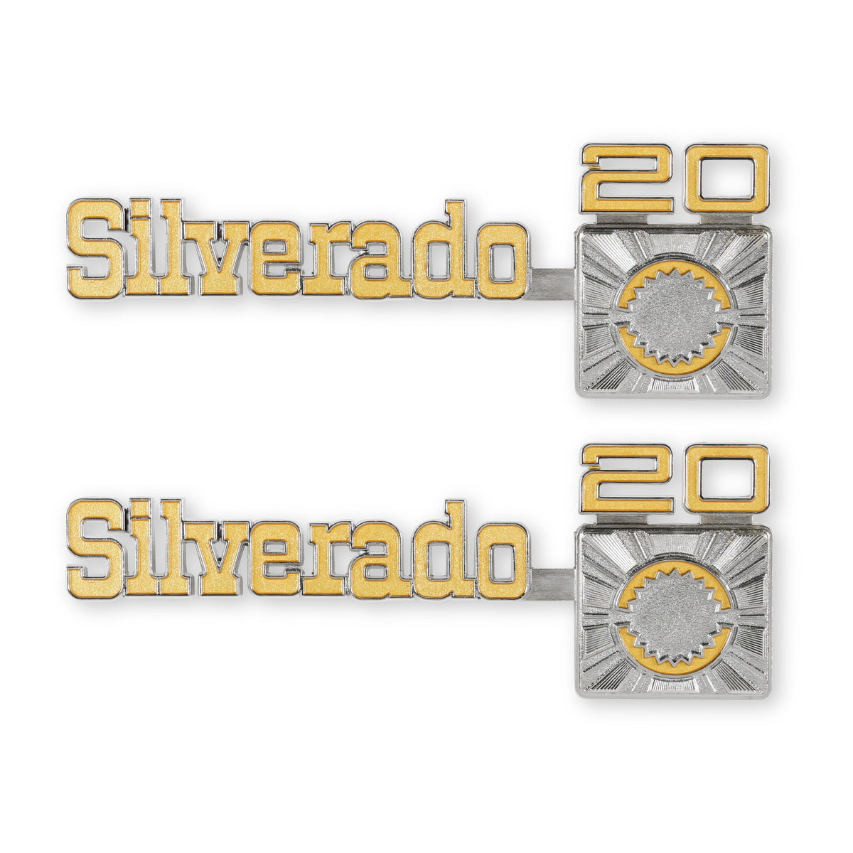 BROTHERS C/K Fender Badge Pair - Silverado C20 pn 04-545
