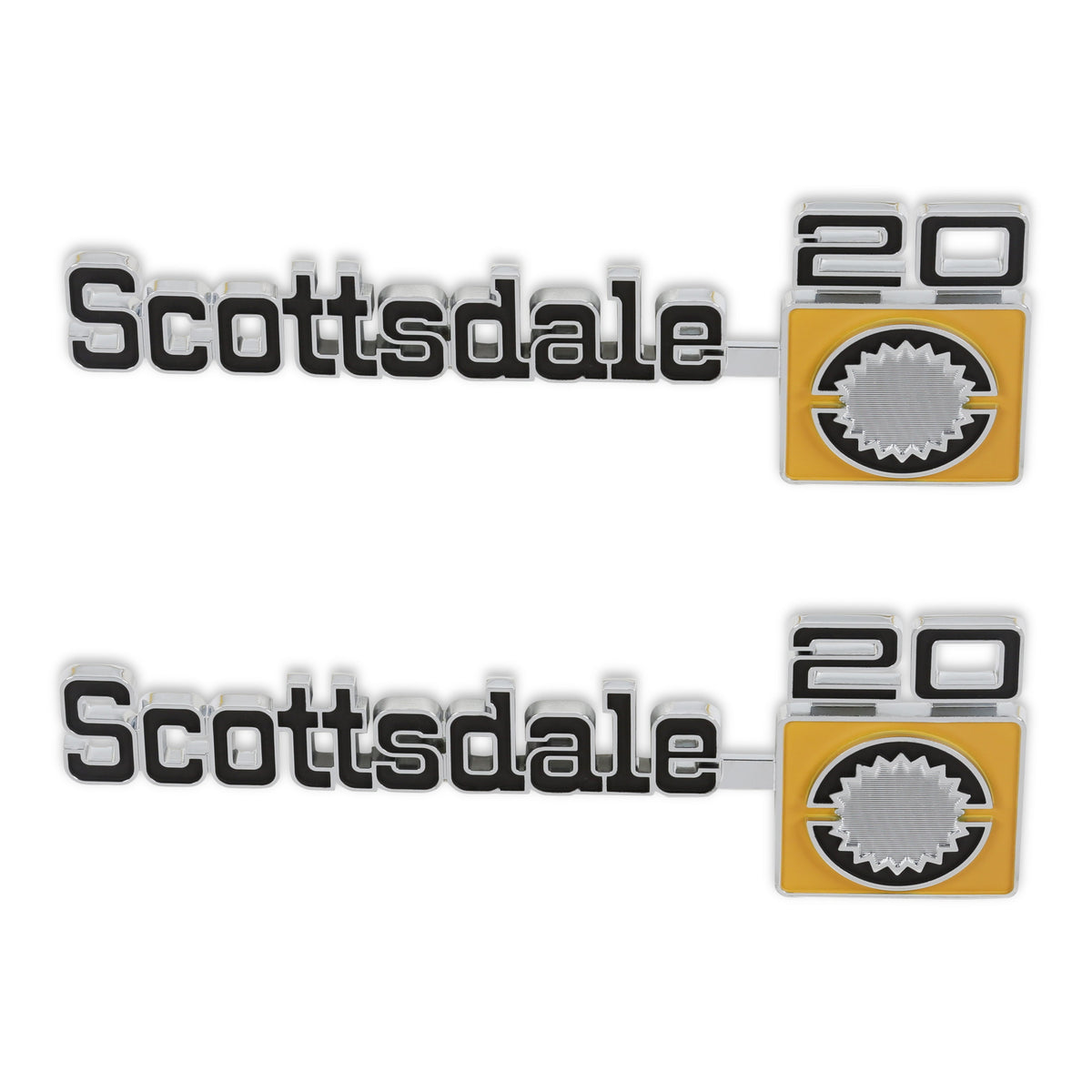 BROTHERS C/K Fender Badge Pair - Scottsdale 20 pn 04-556