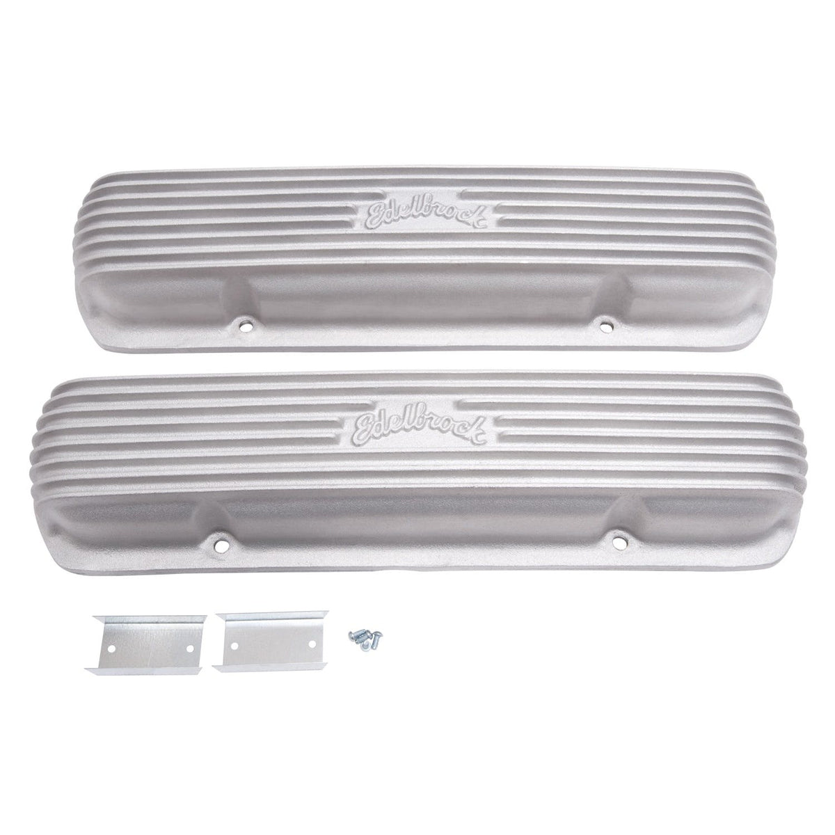 Edelbrock 41309 V/C CLASSIC FINNED ALUM PONTIAC AS-CAST