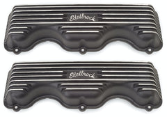 Edelbrock 41403 VC CLASSIC FINNED ALUM CHEVY 348/409 BLK TEXTURE POWDER COAT FINISH