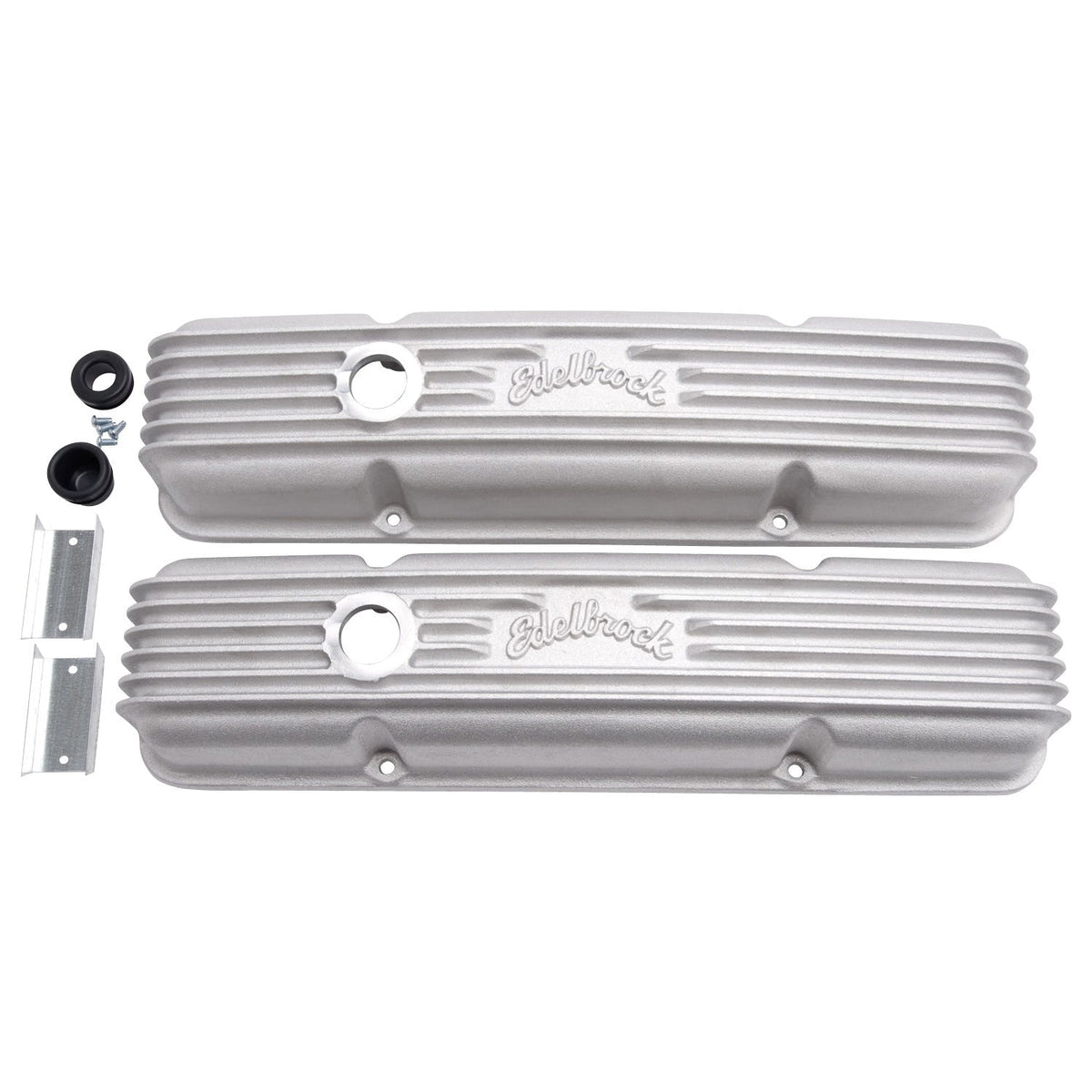 Edelbrock 41439 V/C CLASSIC ALUM SBC BREATHER HOLE SATIN