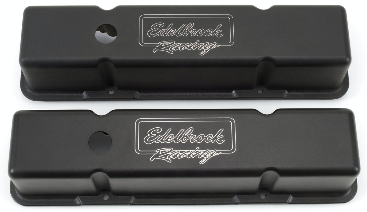 Edelbrock 41733 V/C VICTOR SERIES SBC TALL DIE CAST ALUM BLK POWDER COAT TEXTURE FINISH