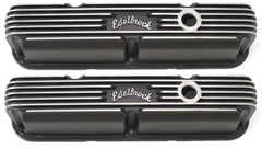Edelbrock 41763 V/C CLASSIC FINNED ALUM SB CHRYSLER LA BLK FINISH
