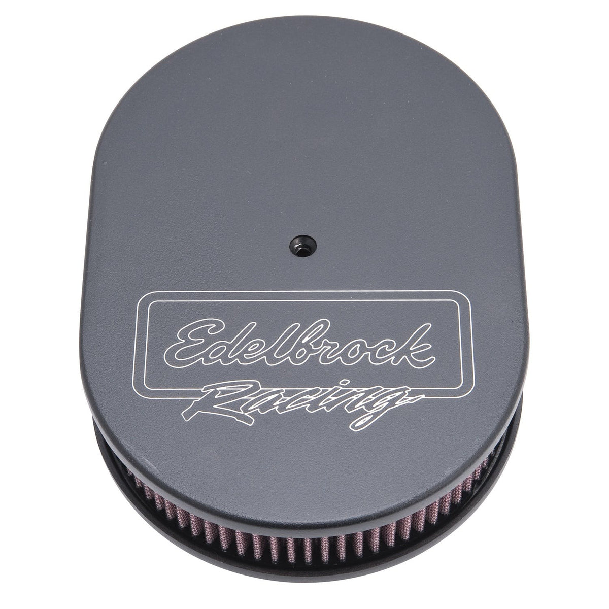 Edelbrock 42203 A/C VICTOR SERIES OVAL SINGLE 4BBL BLK MINI TEXTURE POWDER COAT FINISH