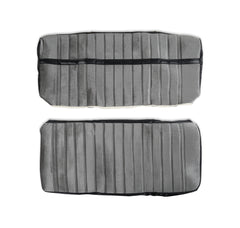 BROTHERS C/K Seat Upholstery Kit - Cloth/Vinyl - Black/Silver pn 05-290