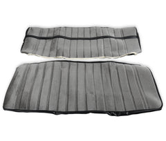 BROTHERS C/K Seat Upholstery Kit - Cloth/Vinyl - Black/Silver pn 05-290