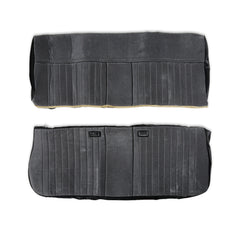 BROTHERS C/K Seat Upholstery Kit - Deluxe Pleat Cloth/Vinyl - Black/Silver pn 05-320