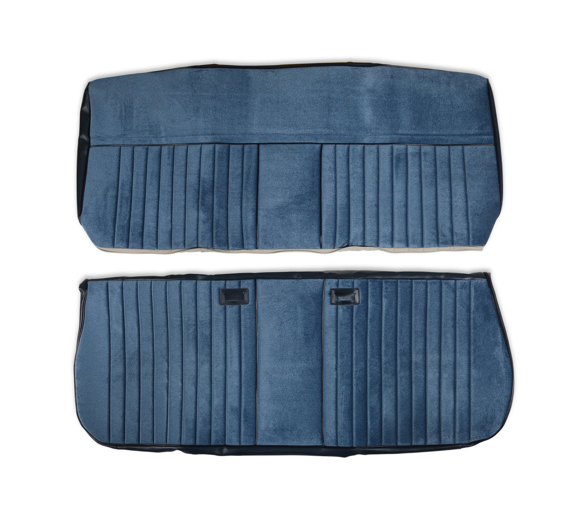 BROTHERS C/K Seat Upholstery Kit - Deluxe Pleat Cloth/Vinyl - Navy pn 05-322