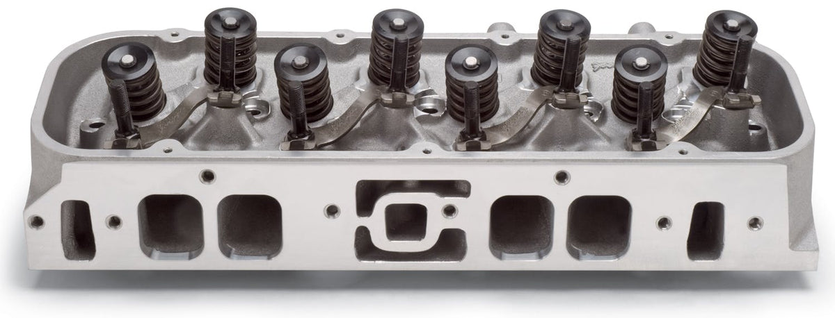 Edelbrock 60459 CYL HEAD BBC PERF RPM OVAL PORT FOR HYD FLAT TAPPET NAT FINISH