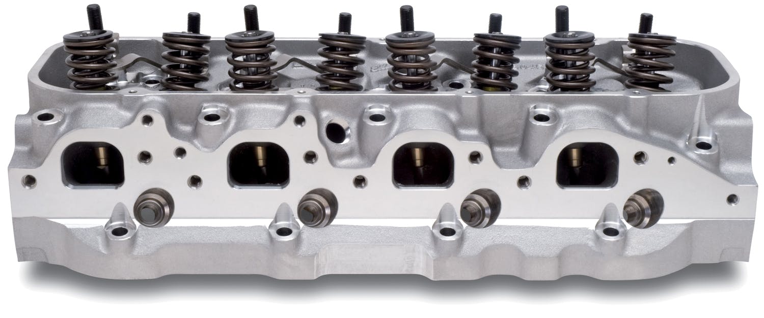 Edelbrock 60459 CYL HEAD BBC PERF RPM OVAL PORT FOR HYD FLAT TAPPET NAT FINISH