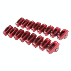 Edelbrock 77760 Red Roller Rockers for Small-Block Chevy 3/8 stud 1.5:1 Wide body (Qty 16)