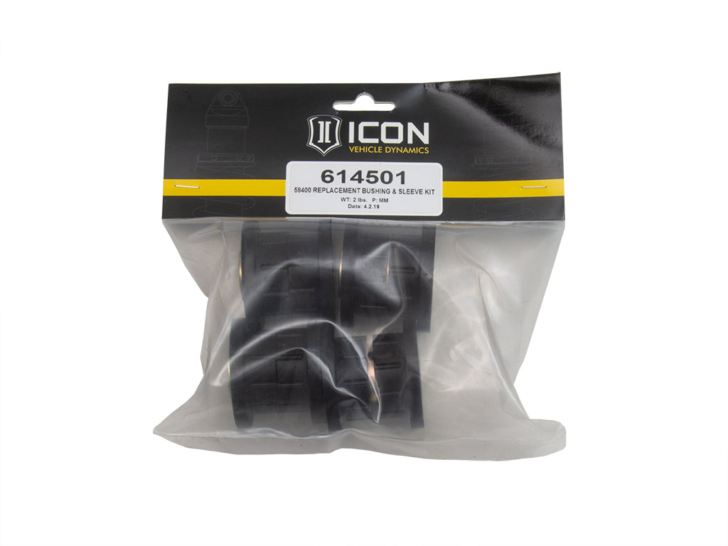 ICON Vehicle Dynamics 614501 58400 Replacement Bushing and Sleeve Kit