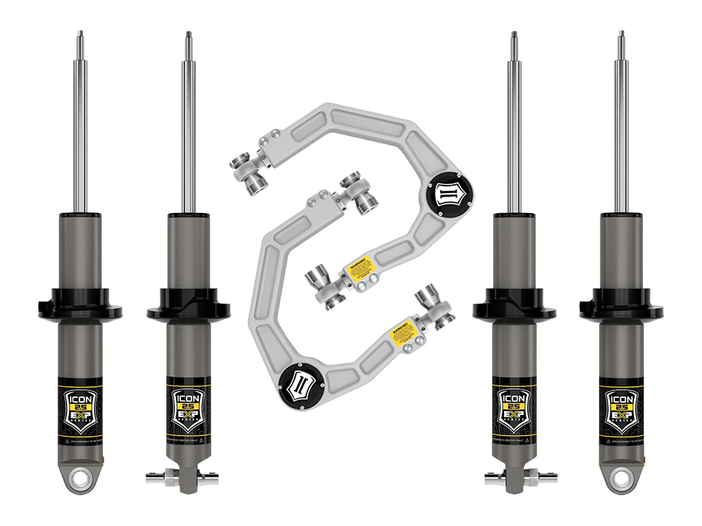 ICON Vehicle Dynamics K40002 1.0 Pkg 1.375-3 inch Lift Stage 2 Suspension System Billet