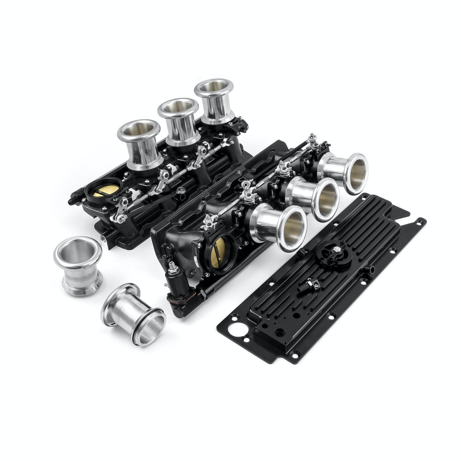 Speedmaster 1-148-042-01 Downdraft EFI Stack Intake Manifold System Complete [Black]