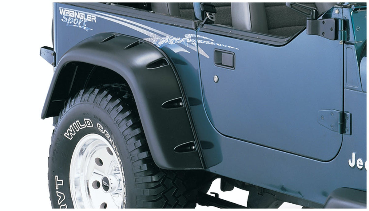 Bushwacker 10058-07 Cutout Style Jeep Fender Flares, 2pc