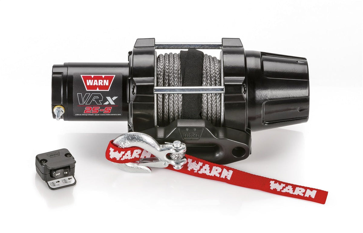 WARN 101020 VRX 25-S Synthetic Winch; Black