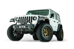 WARN 101330 Winch Ready Elite Series Front Stubby Bumper With Tubular Grille Guard