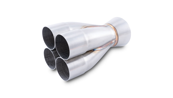 Vibrant Performance - 10321 - 4-1 Merge Collector, 2.375 in. Inlet I.D.; Merge O.D. - 3.50 in.; Outlet O.D. - 4.00 in.