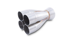 Vibrant Performance - 10321 - 4-1 Merge Collector, 2.375 in. Inlet I.D.; Merge O.D. - 3.50 in.; Outlet O.D. - 4.00 in.