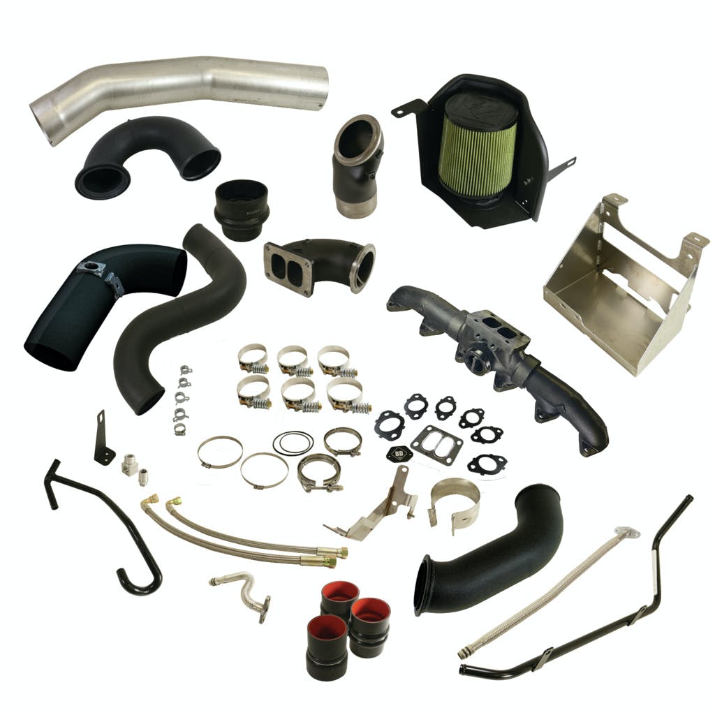 BD Diesel Performance 1045766 BD Cummins 6.7L Cobra Turbo Install Kit w/S300SX-E Secondary Dodge 2013-2018