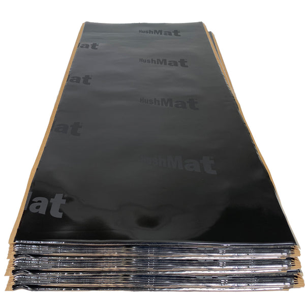 Hushmat 10300 Trunk Kit has 10 sheets of 12 in x 23 in Ultra with Black Foil. Total 19.1 sq ft.